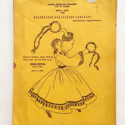 Newsletter containing events in the City Parks, March and April 1947