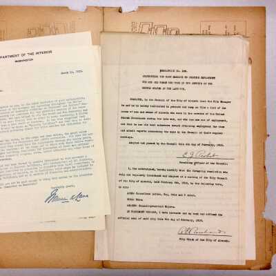Folder Re WW-I Military personnel & Veterans, 1919