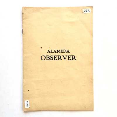 Alameda High School Alumni booklet 'Alameda Observer', 1928