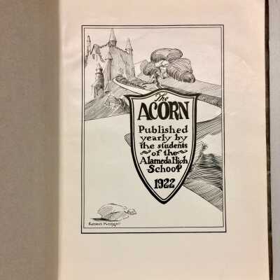 Alameda High School 'Acorn' Yearbook, 1921-1922