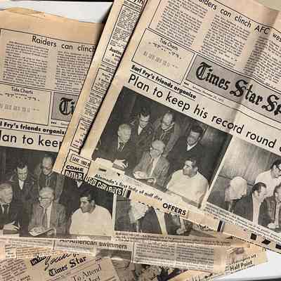 Newspaper articles about the Alameda Golf Club, 1934-1986