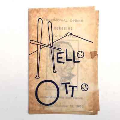 Program for testimonial dinner honoring Otto Rittler, 1963