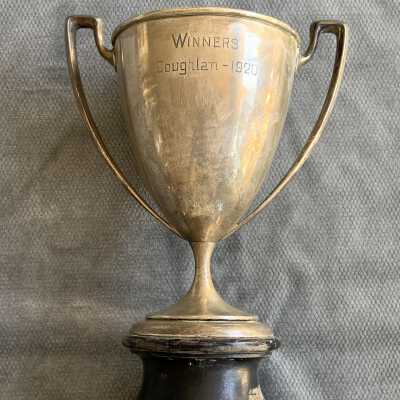 Trophy marked 'Inter-Advisory Tennis Winners, Coughlan - 1920'