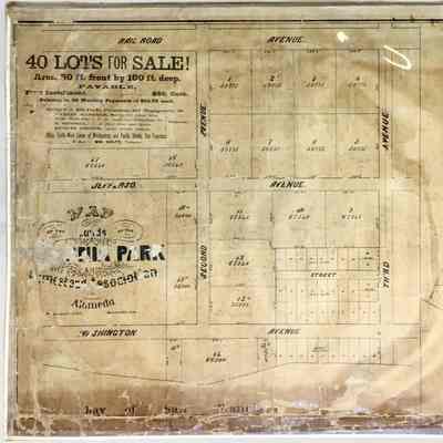 Map of Teutonia Park Homestead Association, c. 1870s