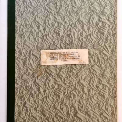 Typed history of the Taylor Eucalyptus Tree, 1954