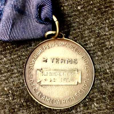 Medal attached to A