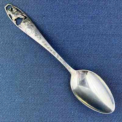State of Louisiana souvenir teaspoon from the Meyers family, c. 1900