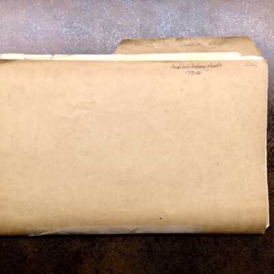 Folder about City operating costs and budgets, 1917-1919