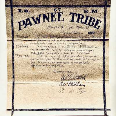 Condolence letter to Edward R. McDonell, 1903