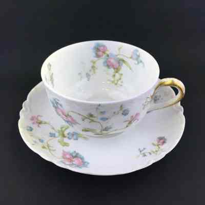 Haviland Limoges coffee cup and saucer, c. early 1900s