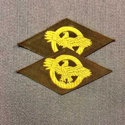 Eagle 'Lame Duck' Insignia from an army uniform worn by Fred Krueger, 1941-1945