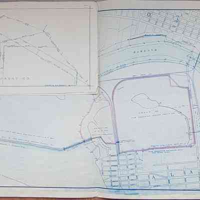 Maps of the West End prior to construction of the Posey Tube, 1918