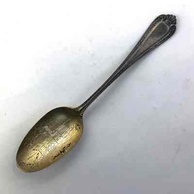 Souvenir teaspoon commemorating building of City Hall, 1895-1896