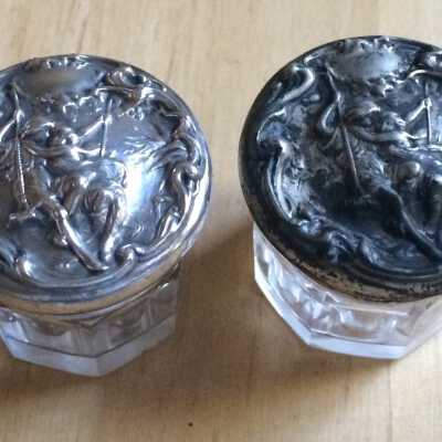 Left polished, right not.