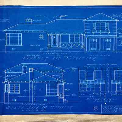 Blueprints of 200 Santa Clara Ave, c. 1930