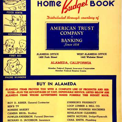 'Home Project Book' booklet from the American Trust Company, c. 1946