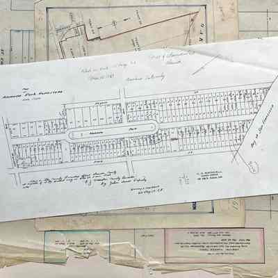 Collection of drawings and maps, prior 1965