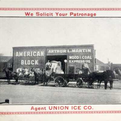 Advertising blotter for High St. Coal & Express Co., c. 1920s