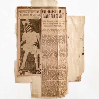 Clipping about Eugenia Clinchard, c. early 1900s