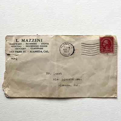 Mazzini Hardware envelope, 1927
