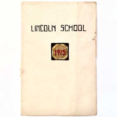 Graduation Ceremony Program, Lincoln School, 1915