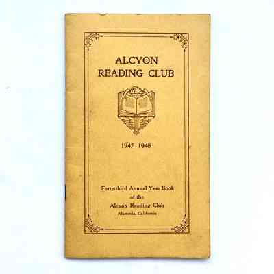 Forty-third Annual Year Book Alcyon Reading Club, 1947-1948