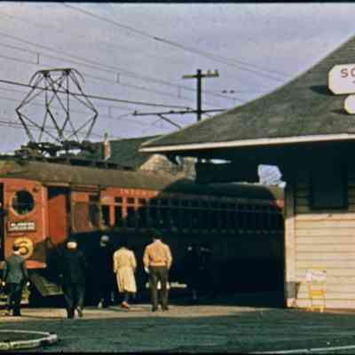 Close-up of slide