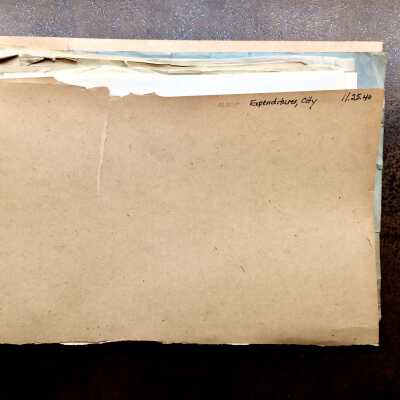 Folder about City personnel, 1917-1920