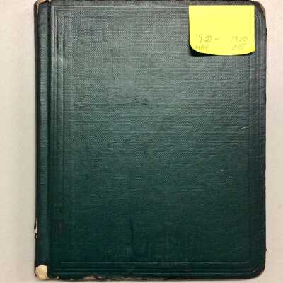 Minutes of the Shakspere Club, 1915-1920