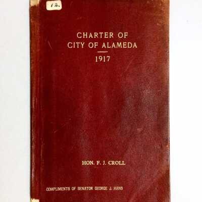 'Charter of City of Alameda 1917', of F. J. Croll