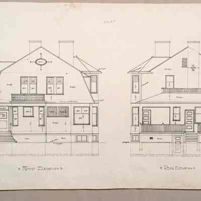A: Front Elevation, Back Elevation