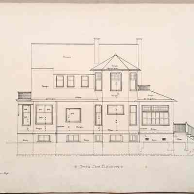 C: South Side Elevation