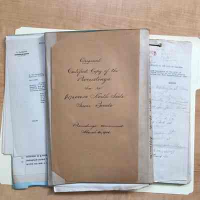Folder marked '3051-3100' with misc papers, 1920-1921