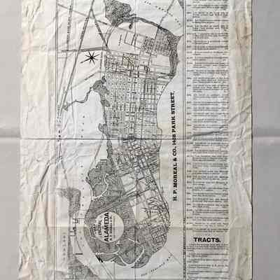 Map issued by H. P. Moreal & Co., Real Estate, c. 1887
