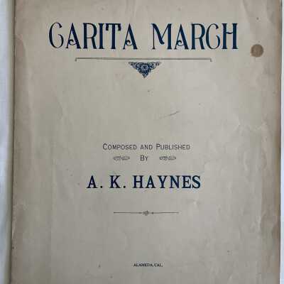 'Carita March', music by A. K. Haynes, 1912