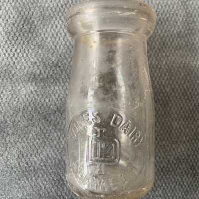 Innes Dairy Cream Bottle from the Alameda Dump, Ca. 1920