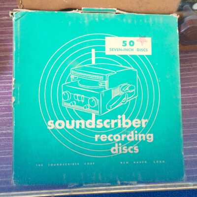 Chamber of Commerce Sound Scriber Machine recording disks, c. 1930s