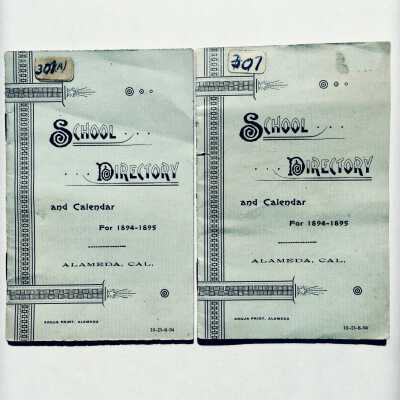 Alameda School Directories, 1894-1895