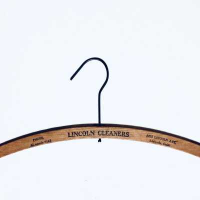 Advertising clothes hanger from Lincoln Cleaners, c. early 1920s