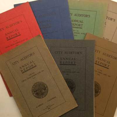 City Auditor's Annual Reports, 1910-1916