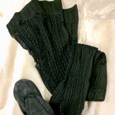 Lisle Lace stockings from the Dietz sisters, c. 1900
