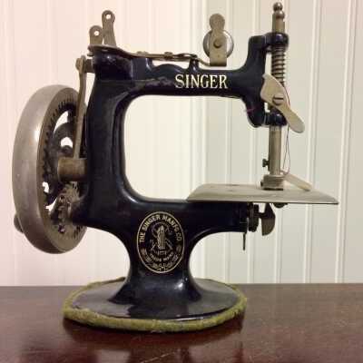 Miniature Sewing Machine used at the Alameda Steam Laundry, early 1900s