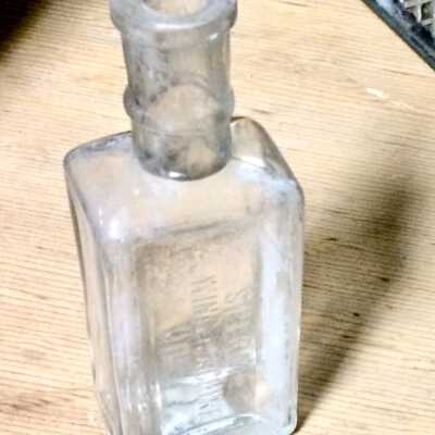 Sperm Sewing Machine Oil bottle, c. 1900s