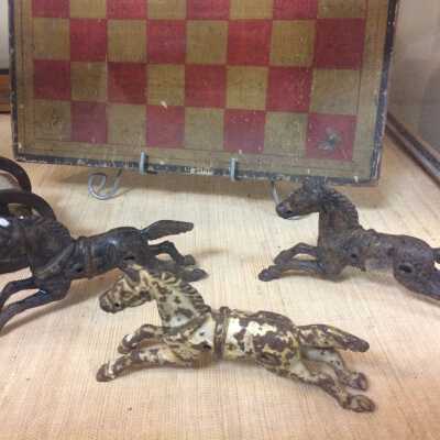 Cast Iron Toy Horses, c. 1890