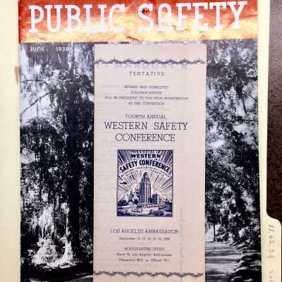 Publications about public safety, 1938
