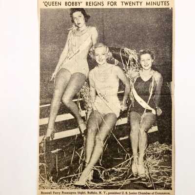 Newspaper article about third Commuters' Club bathing girls contest, 1938