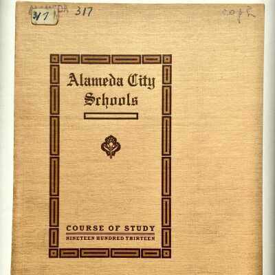Alameda City Schools course list, 1913