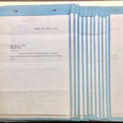 Monthly Police Reports, July 1918 to June 1919