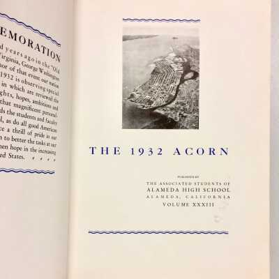 Alameda High School Yearbook of Florence Postel, 1932