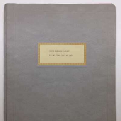 Civil Defense Report, 1951-1952